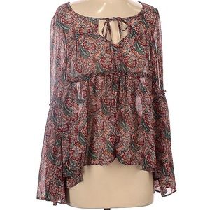 Vintage Y2K Boho Paisley Shirt